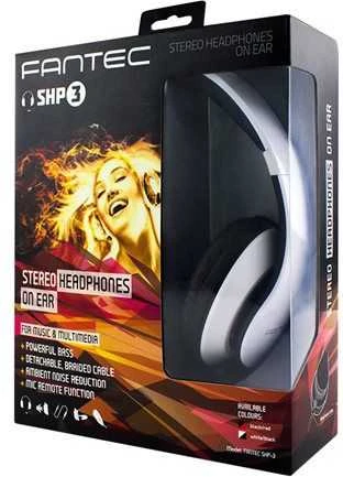 FANTEC SHP-3 baltos/juodos stereofoninės ausinės su mikrofonu A