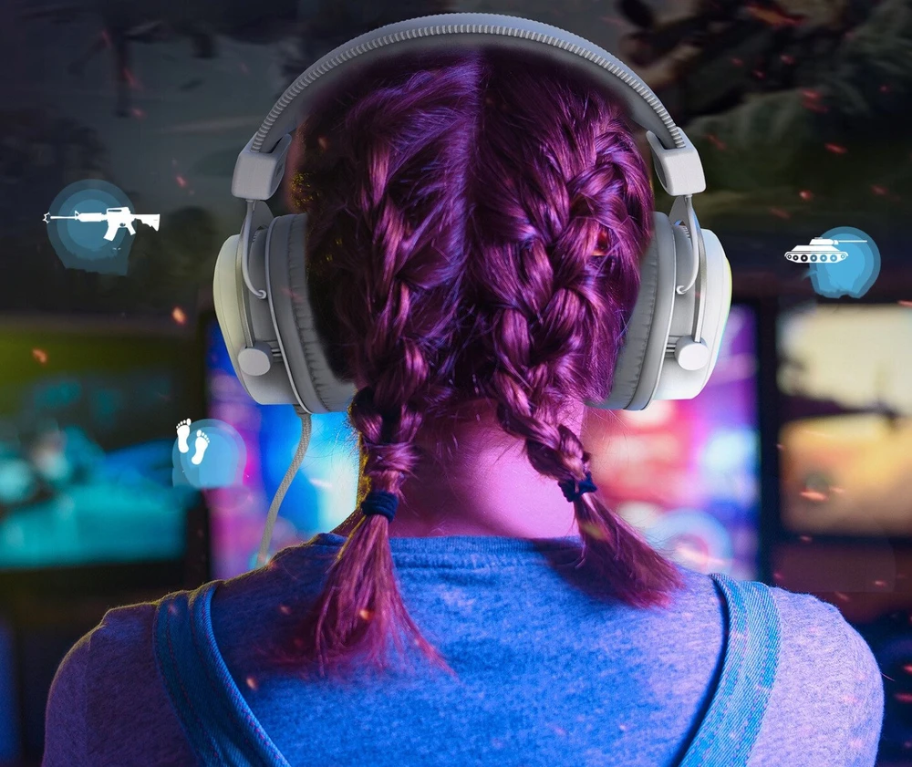 Ausinės Fifine AmpliGame H6 baltos (H6W)