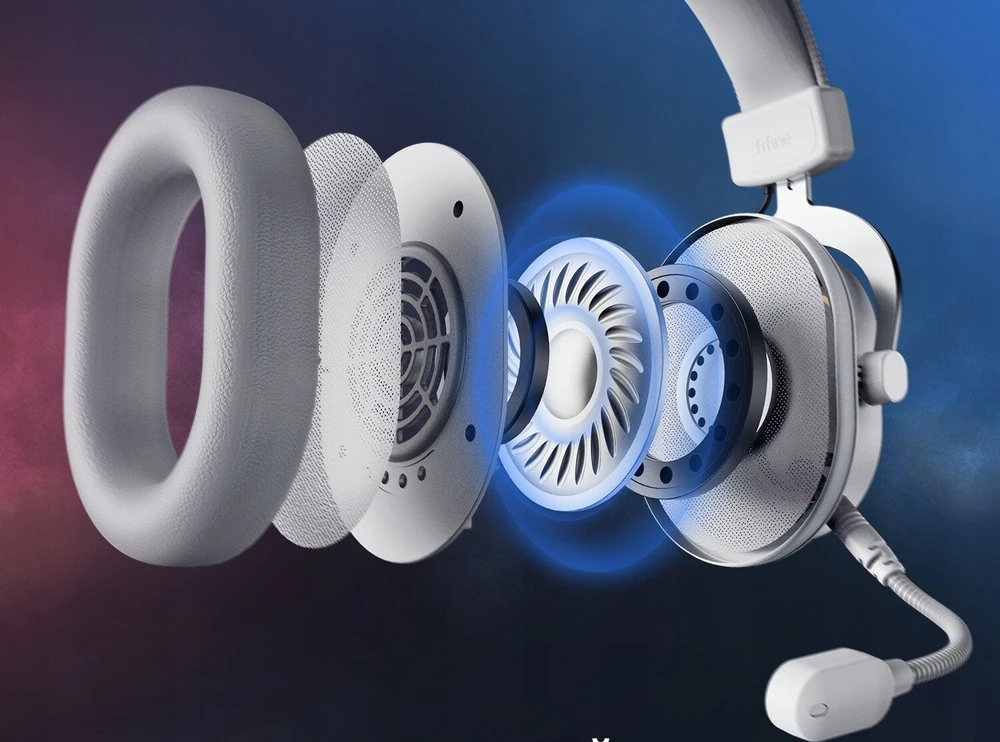 Ausinės Fifine AmpliGame H6 baltos (H6W)