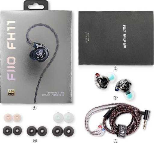 Ausinės FiiO FH11 - Hibridiniai ausų monitoriai su DD + BA keitikliu