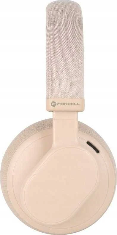 Belaidės ausinės Forcell F-Audio Touch Beat ANC smėlio spalvos