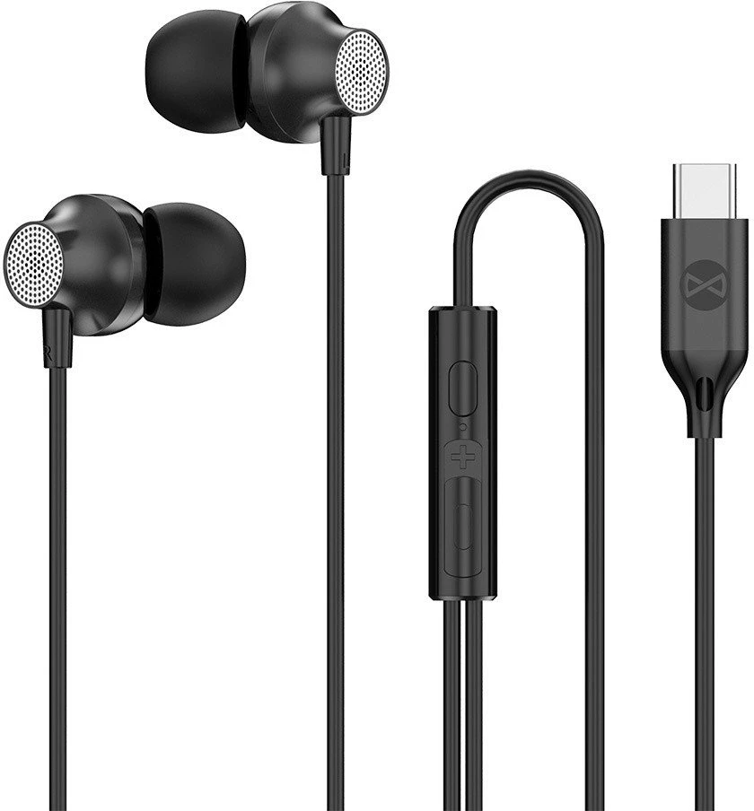 Telforceone Forever su laidu ausinės EP-02 USB-C juodos spalvos