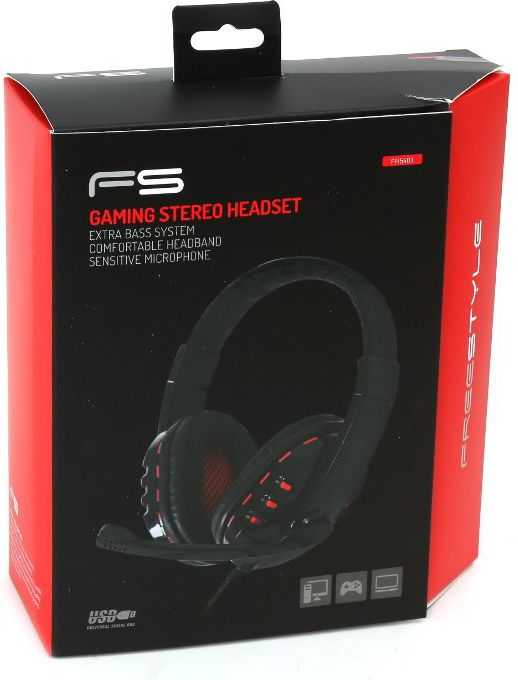 Ausinės Freestyle FH-5401 raudona (42690)