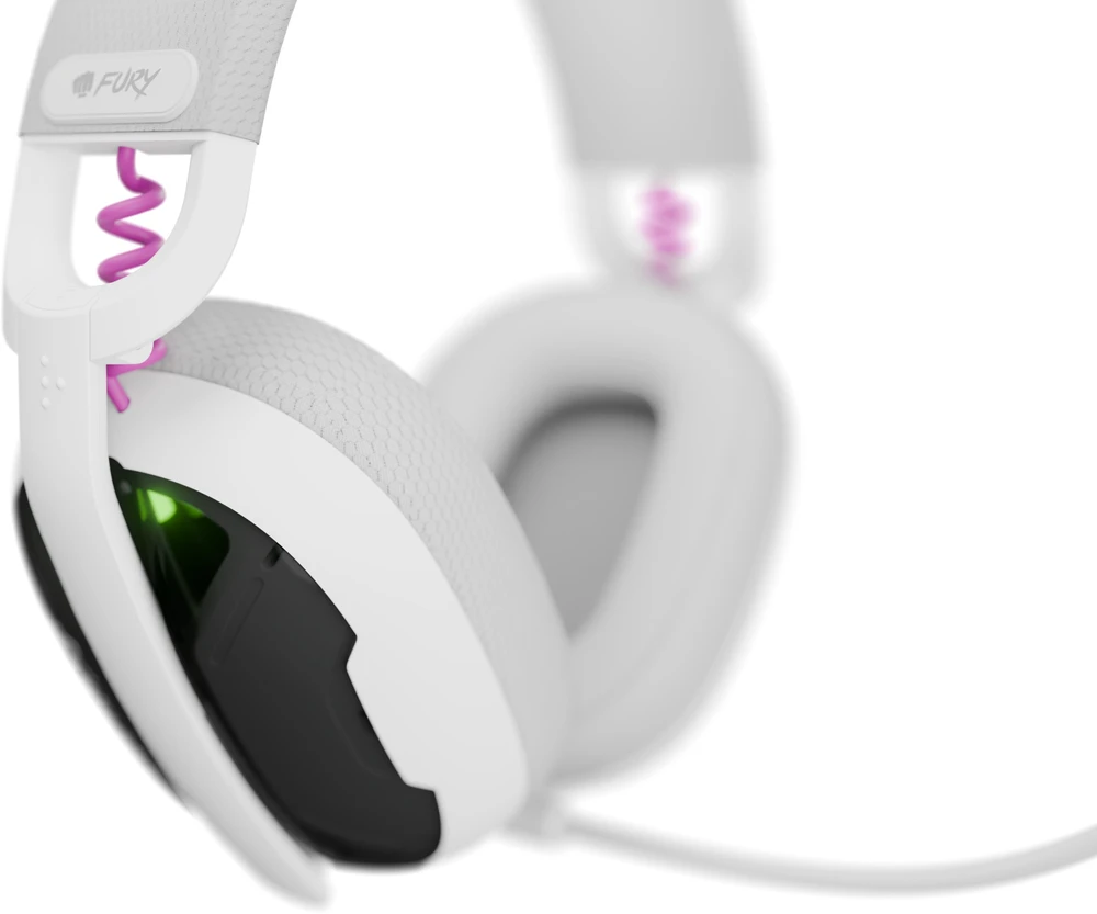 Fury | Ausinės Žaidimams | Fukiya F6 | Bluetooth | Over-Ear | Mikrofonas | Baltas | Belaidės