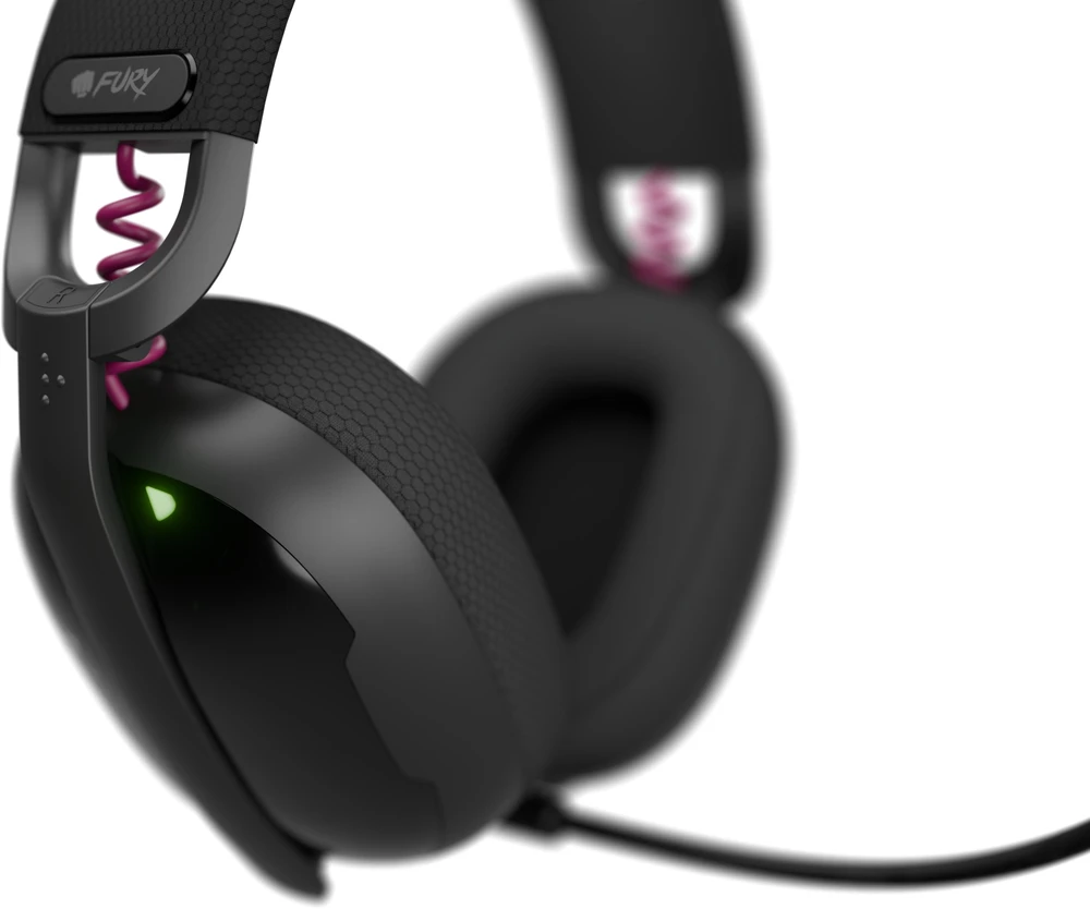 Fury | Ausinės Žaidimams | Fukiya F6 | Bluetooth | Over-Ear | Mikrofonas | Juodas | Belaidės