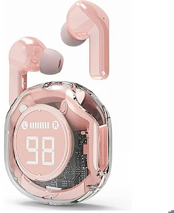 Įstatomos į ausis (į ausis įkišamos tipo) ausinės Gembird TWST-01-PK su mikrofonu rózowe