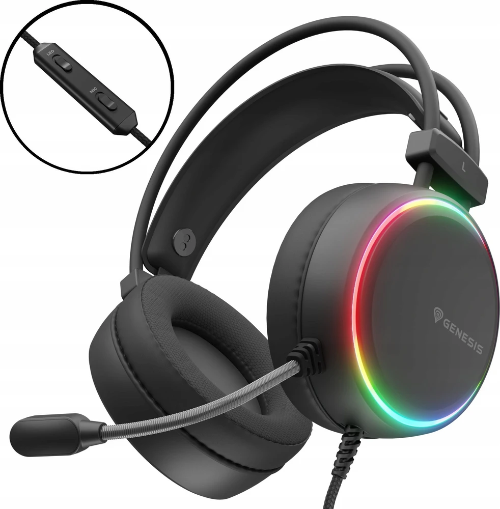 Genesis Ausinės Žaidimams | Neon 613 G2 | su laidu | Over-ear | Mikrofonas | Juodas