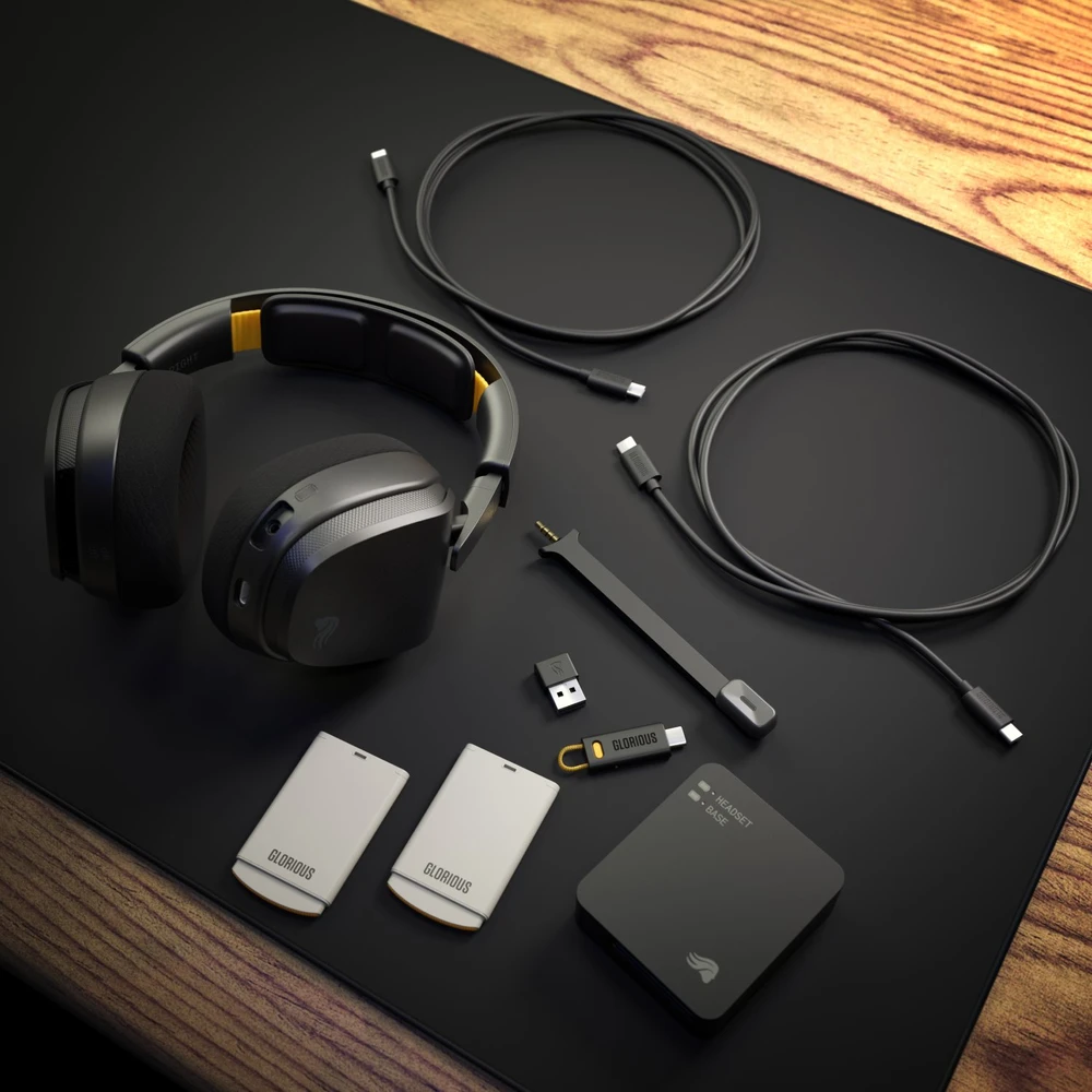 Ausinės Glorious GHS Belaidės InfinitePlay Juoda (GLO-A-5-PC-BLK)