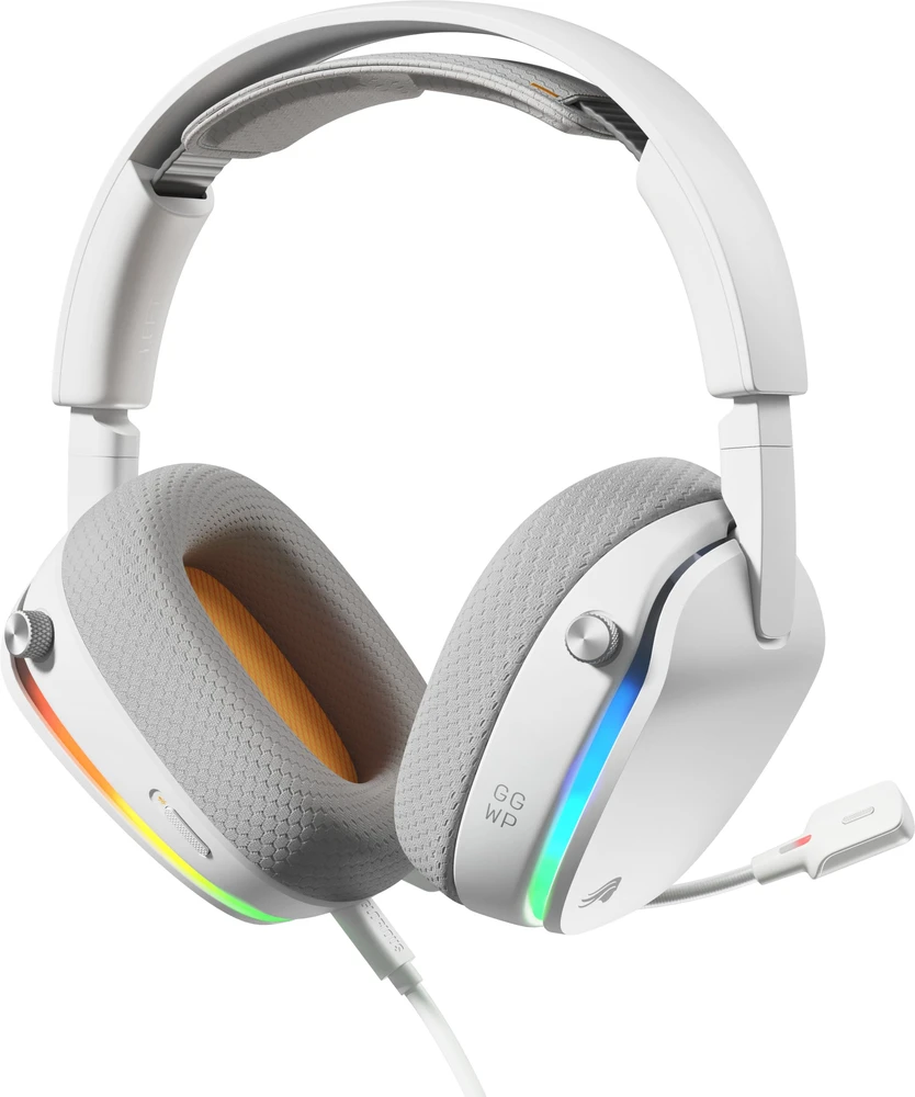 Ausinės Glorious GHS Eternal RGB Balta (GLO-A-2PC-WHT)