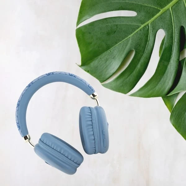 Guess 4G Triangle Logo - Belaidės Over-Ear Ausinės Bluetooth V5.3 mėlynas