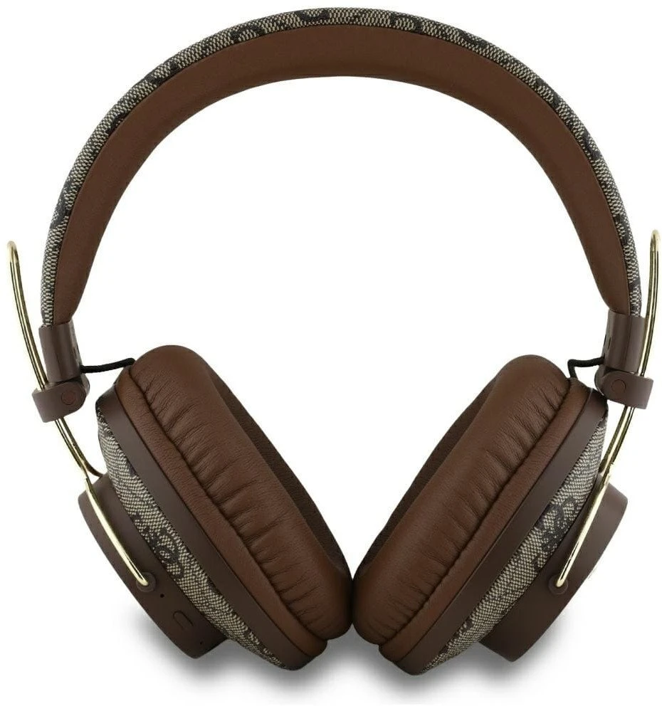 Guess PU 4G Metal Logo ENC belaidės ausinės rudos spalvos