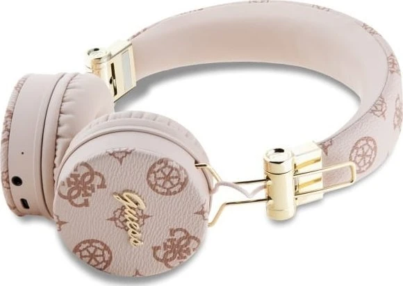 Guess Bluetooth Ausinės ENC GUBH70EPOSMW rudos spalvos Peony Script Round Shape