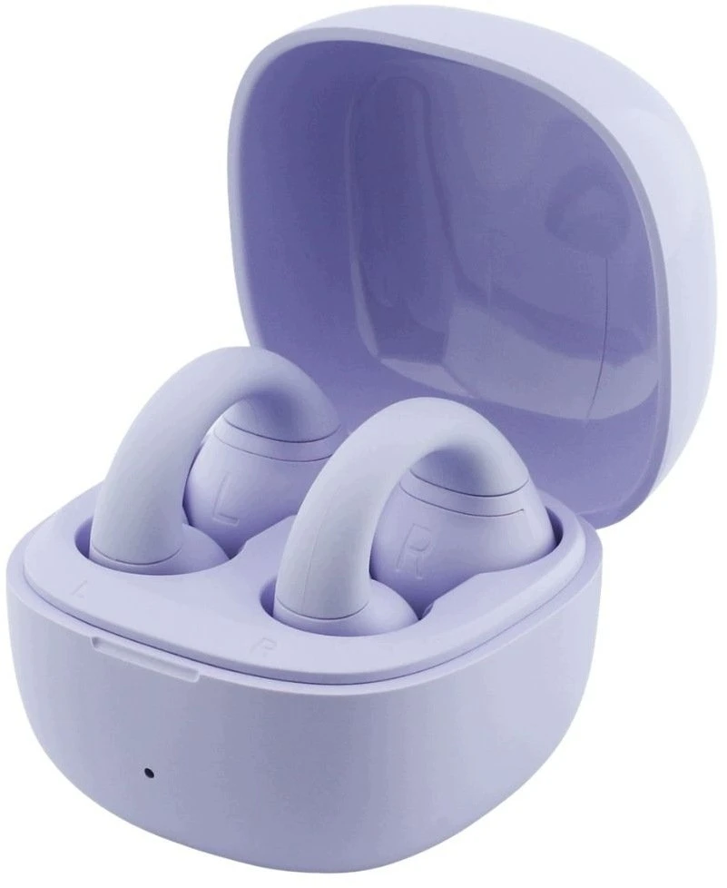 Guess Mini Classic Logo OWS belaidės ausinės violetinės spalvos