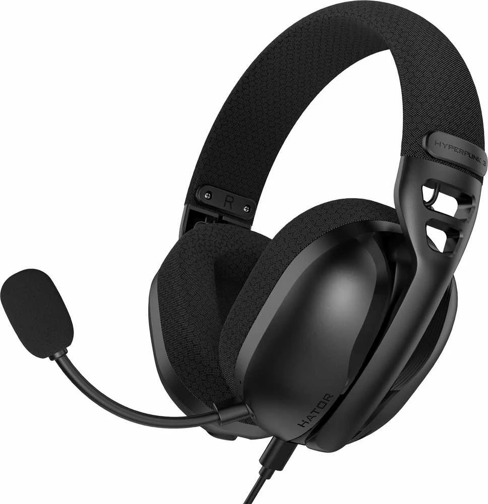 Ausinės Hator Hyperpunk 3 USB ESH10 juoda