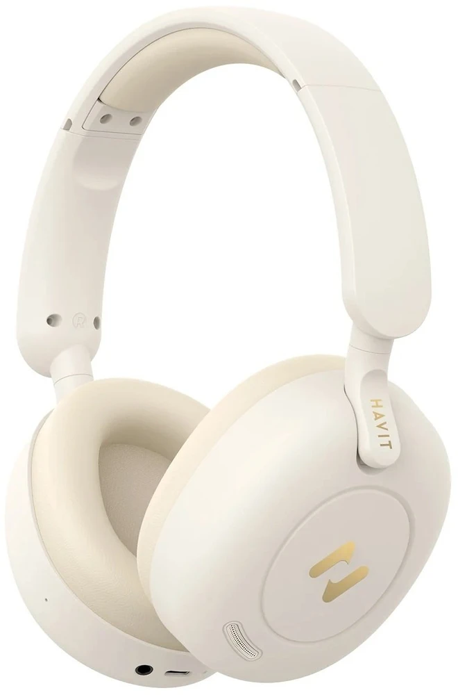 Havit H655BT PRO ausinės - smėlio spalvos kampinis vaizdas