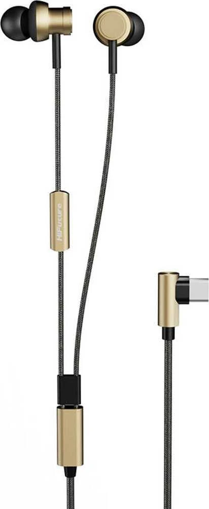 Auksinės HiFuture Hi5 ausinės su USB-C jungtimi