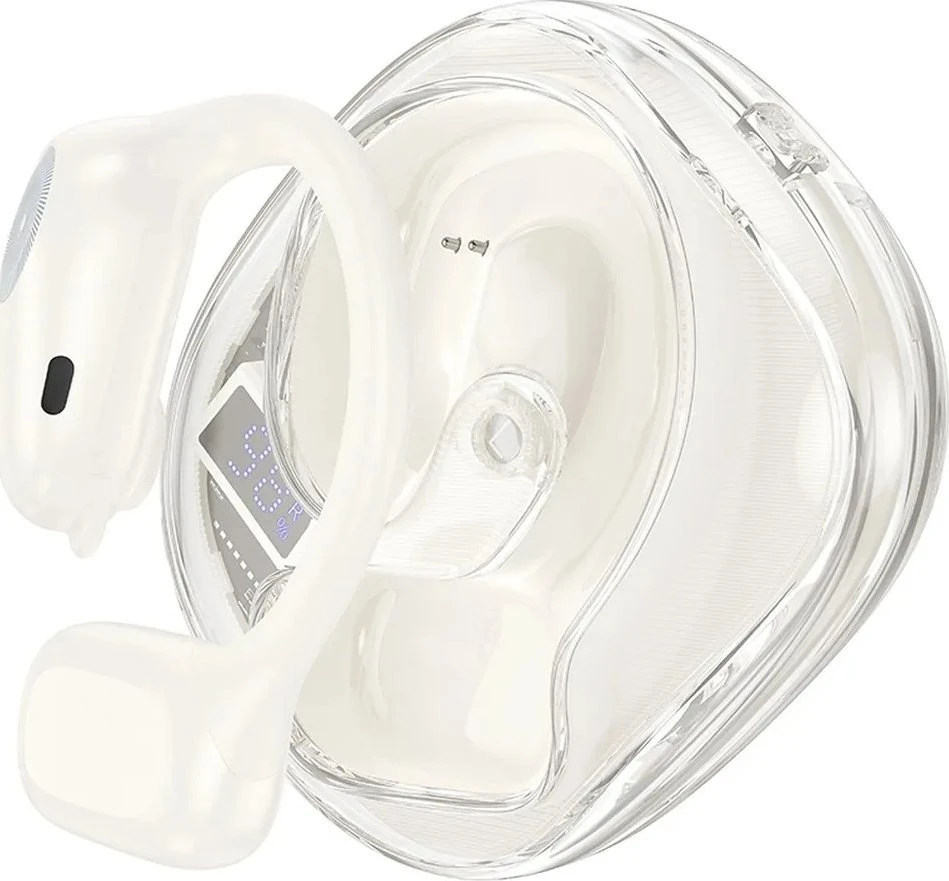 HOCO belaidės ausinės bluetooth TWS EA3 milky baltas