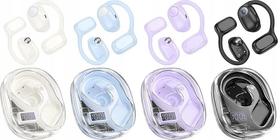 HOCO belaidės ausinės bluetooth TWS EA3 milky baltas