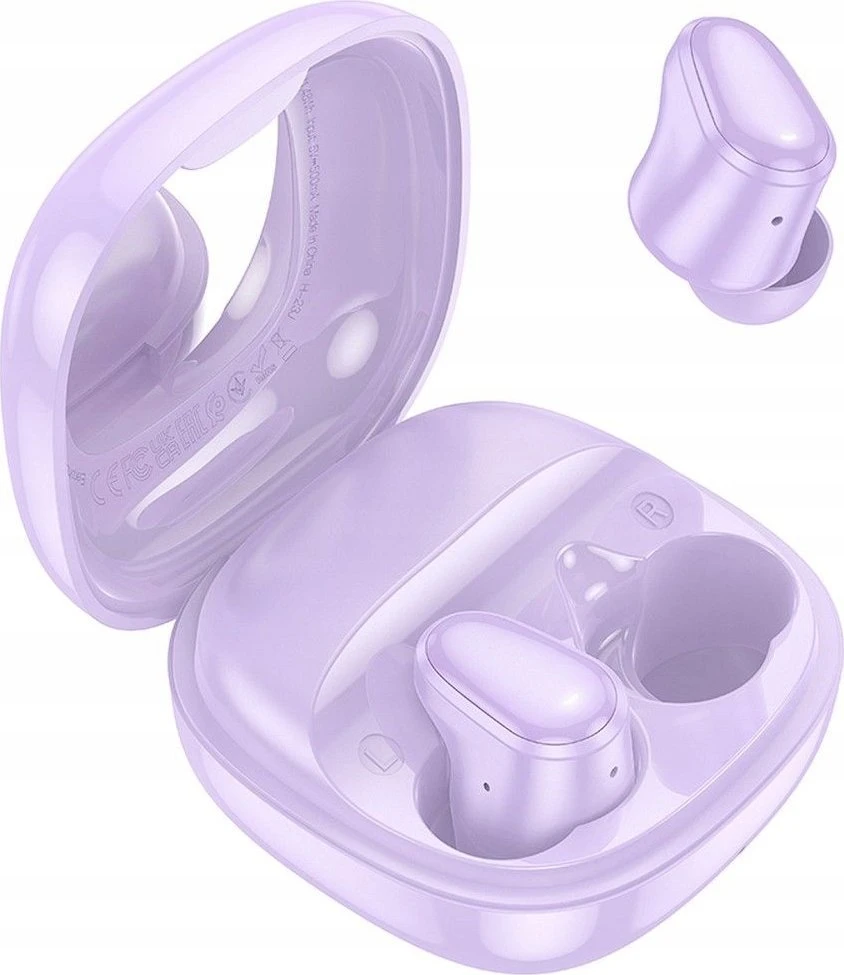 HOCO belaidės ausinės bluetooth TWS EQ13 violetinė