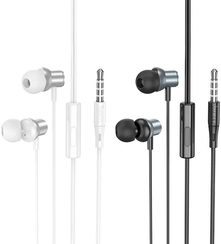 Wire ausinės Jack 3,5 mm Hoco M110 sidabrinis