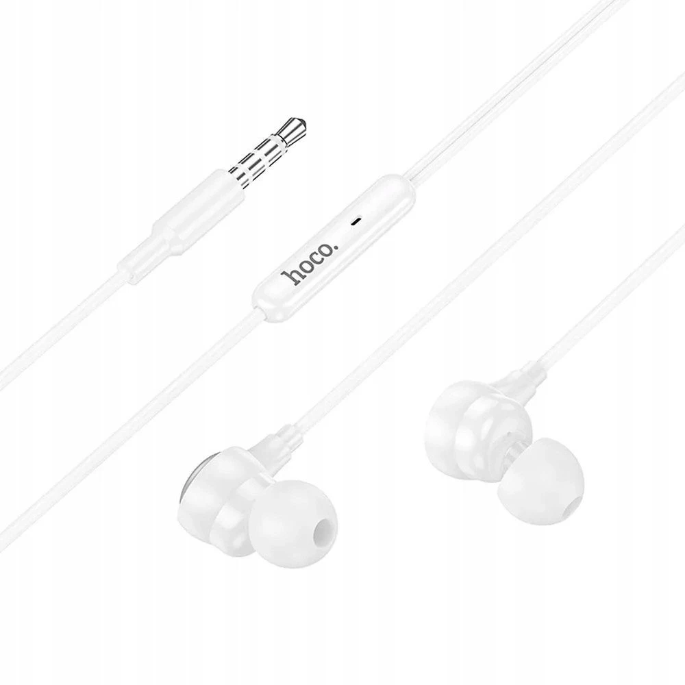 Wire ausinės Jack 3,5 mm Hoco M116 baltas