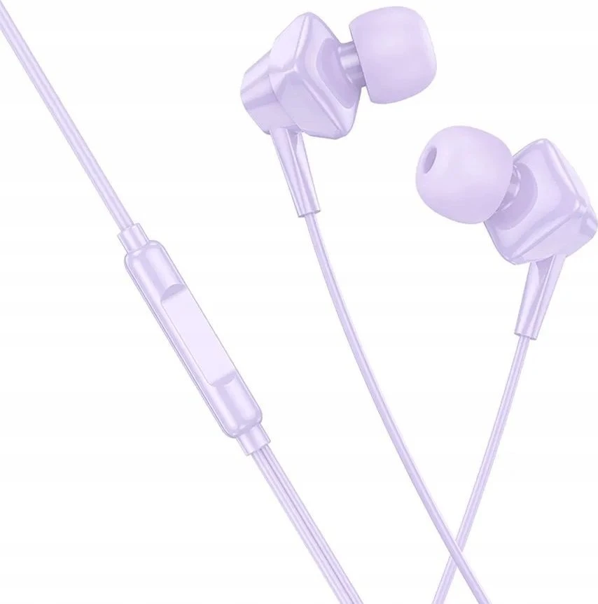 HOCO wire ausinės Lightning su mikrofonu M113 violetinė