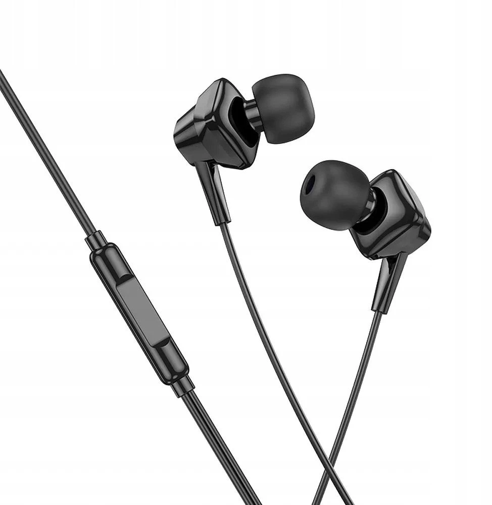 HOCO wire ausinės Lightning su mikrofonu M113 juodas