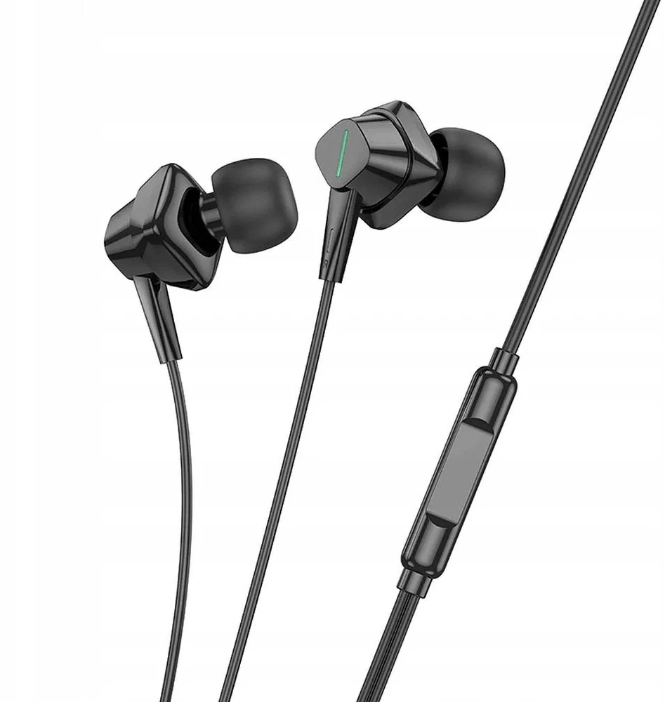 HOCO wire ausinės Lightning su mikrofonu M113 juodas