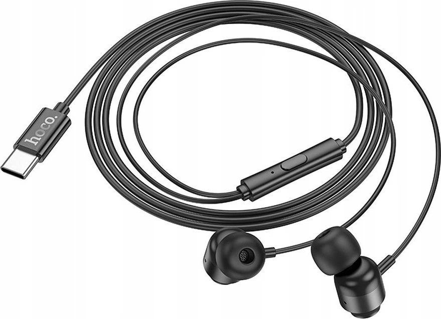 Wire ausinės USB C Hoco M122 juodas