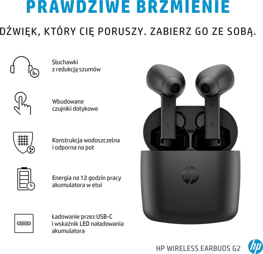 Ausinės HP Belaidės Earbuds G2 (169H9AA)