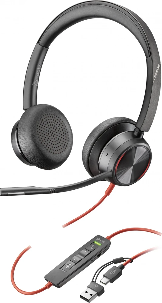 HP Blackwire 8225 ausinės su laidiniu valdymo pultu