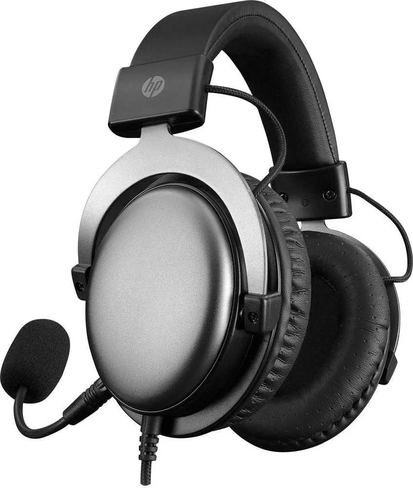 HP DHE-8005N ausinės su mikrofonu, wirowa, juoda, 2.0, lit, 3,5 mm lizdas + USB