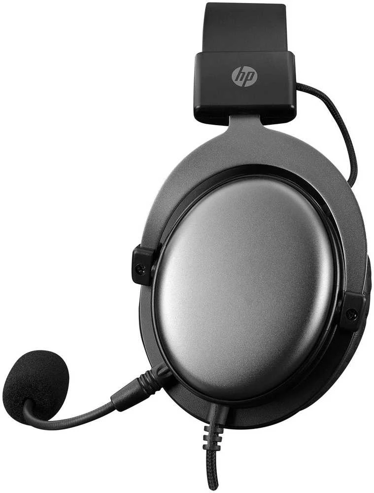 HP DHE-8005N ausinės su mikrofonu, wirowa, juoda, 2.0, lit, 3,5 mm lizdas + USB