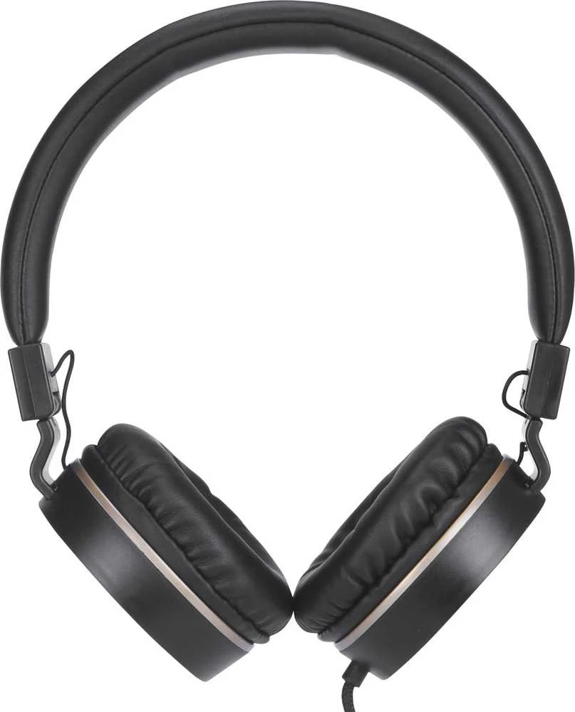 HP DHH-1206 Juodas ausinės su mikrofonu, przewodowa, juoda-auksinė, klasyczna typ 3,5mm jack