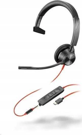 Ausinės HP POLY BW 3315 USB-C HS +3.5MMP - +USB-C/A