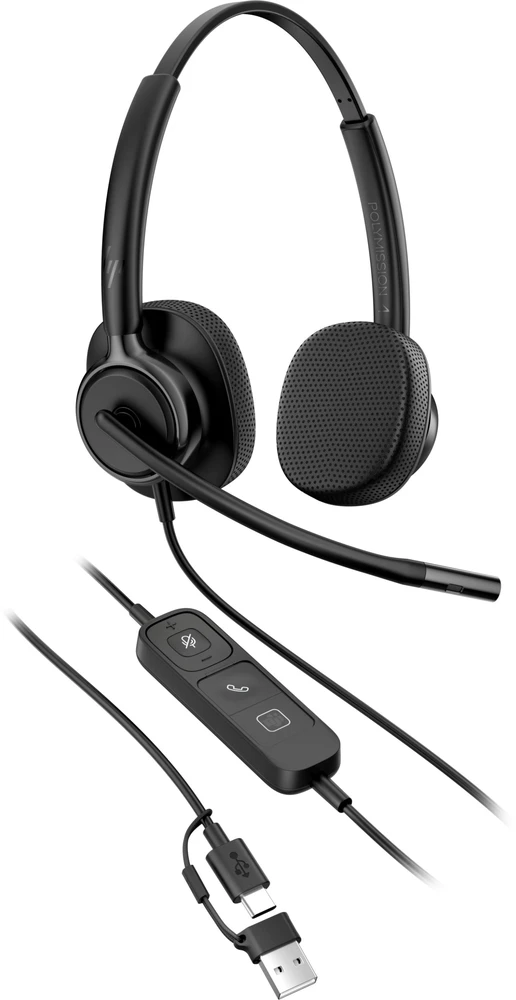 HP POLY MISSION 425 STEREO USB - WIRED Ausinės (BULK)