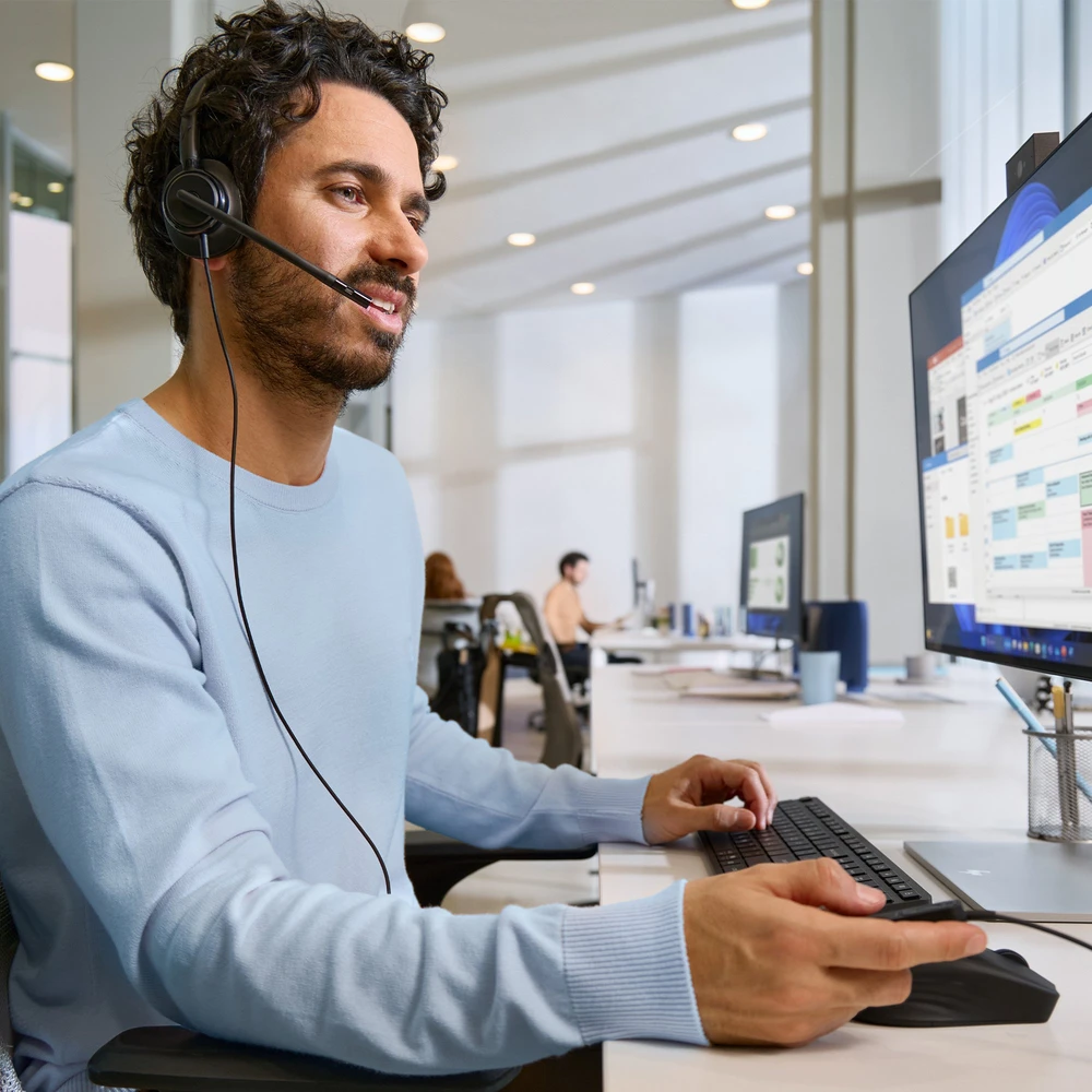HP POLY MISSION 425 STEREO USB - LAIDINĖS Ausinės CLASSIC