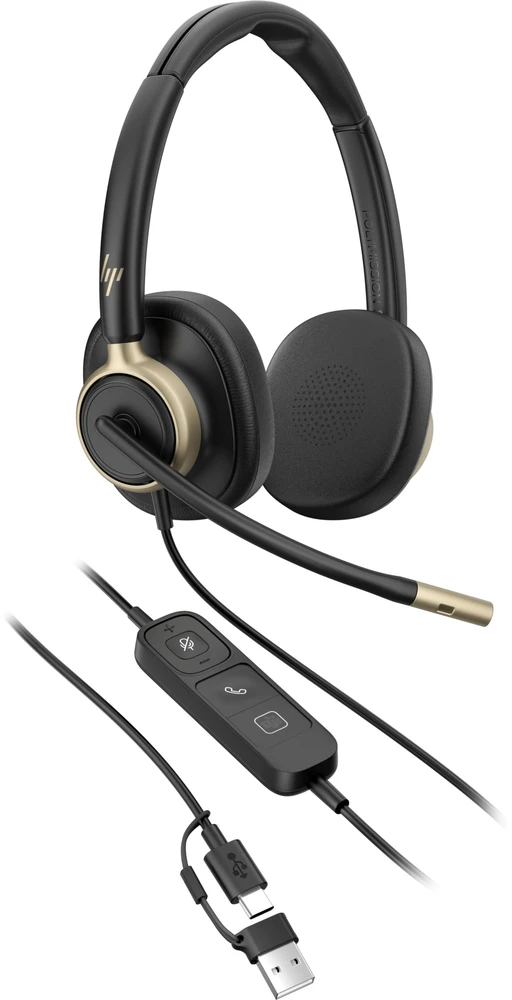 Hewlett Packard (HP) HP Poly Mission 825 Stereo USB Ausinės su laidu WW