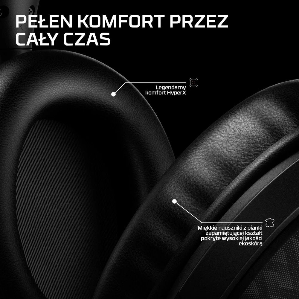 HyperX Hewlett Packard (HP) „Cloud Stinger 3“ – belaidės žaidimų ausinės, juodos