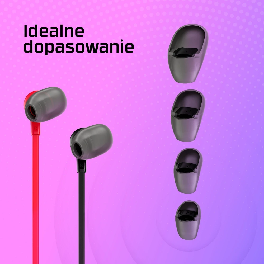 HyperX Cloud Earbuds  aidinės žaidimų ausinės, Raudonos