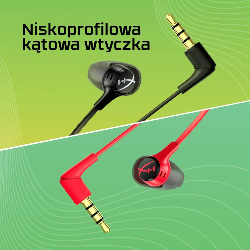 HyperX Cloud Earbuds  aidinės žaidimų ausinės, Raudonos