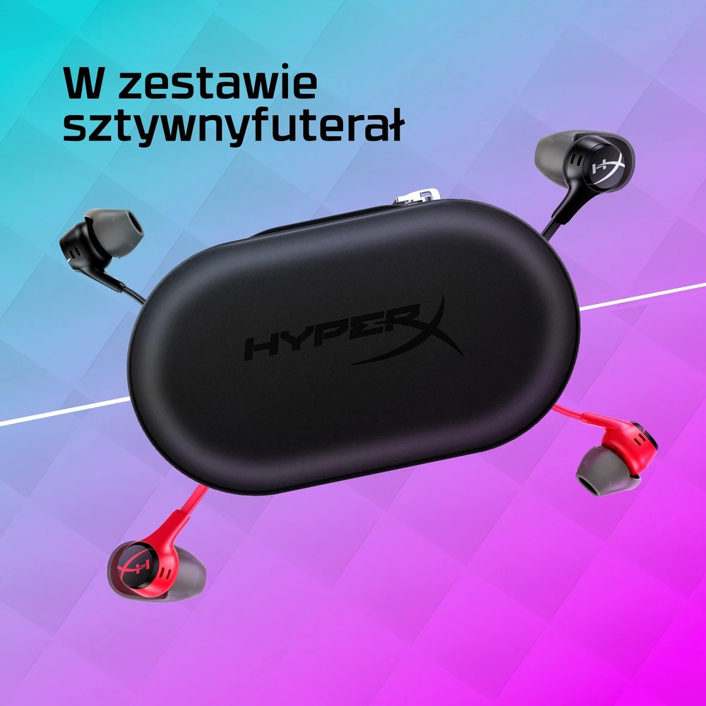 HyperX Cloud Earbuds  aidinės žaidimų ausinės, Raudonos