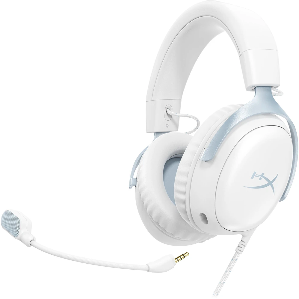 Ausinės HyperX Cloud III - Ausinės Žaidimams (Baltas/Mėlyna) (DF7F1AA)