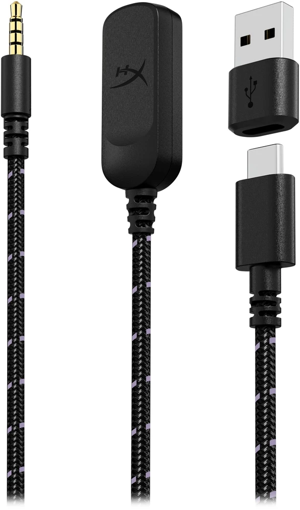 Ausinės HyperX Cloud III Ausinių rinkinys su laidu su lankeliu ant galvos Gaming USB Type-C Juodas, Lawenda (DF7F0AA)