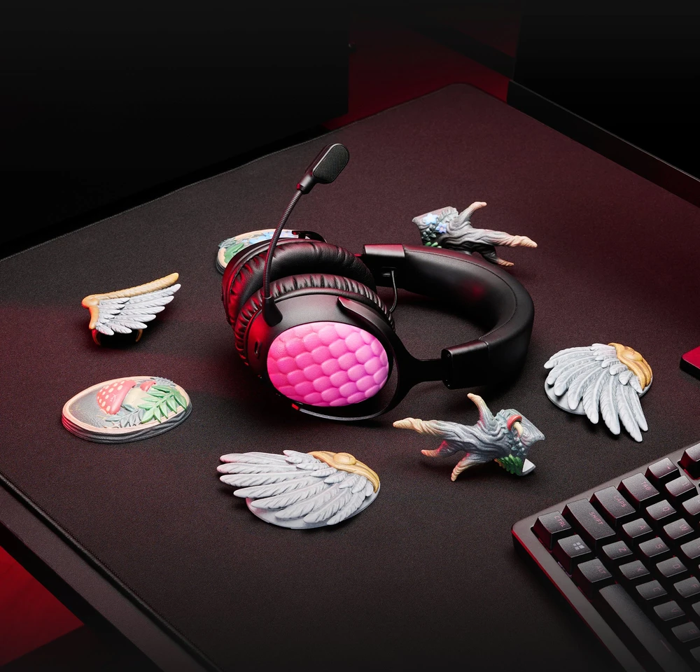 Hewlett Packard (HP) HP HyperX Cloud III S Belaidės Ausinės Juodas-Raudona
