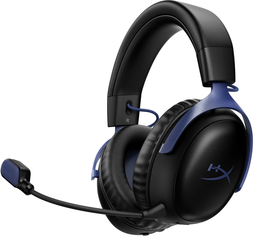 Ausinės HyperX Cloud III S - belaidis komplektas słuchawkowy do gier (juoda/mėlyna) (DF7E9AA)