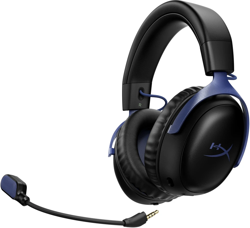 Ausinės HyperX Cloud III S - belaidis komplektas słuchawkowy do gier (juoda/mėlyna) (DF7E9AA)