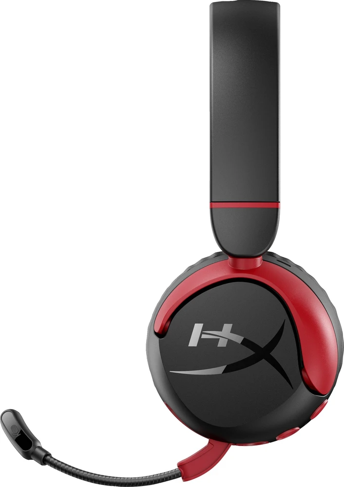 Belaidės žaidimų ausinės HP HyperX Cloud Mini (7G8F1AA), Juodos ir raudonos spalvos