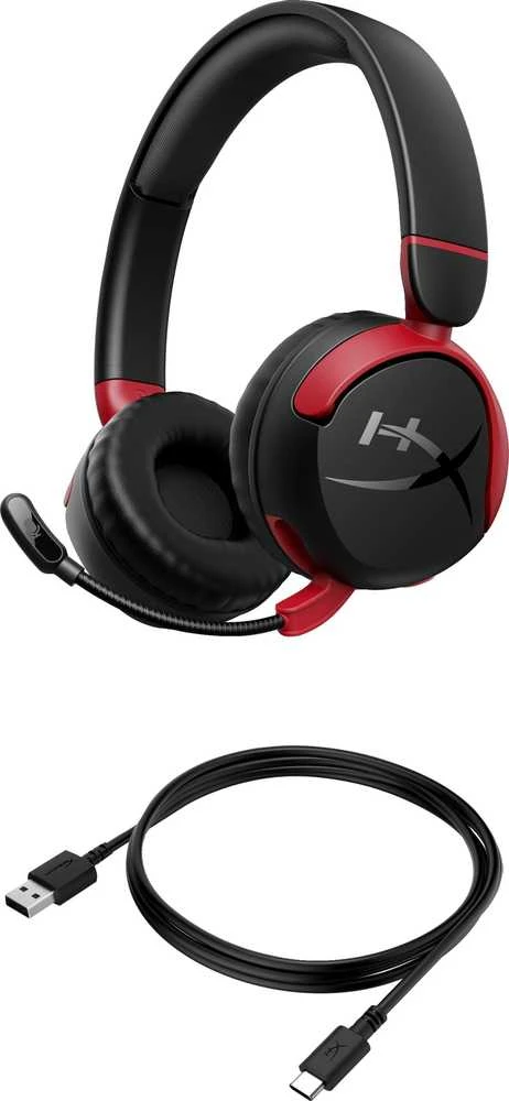 HyperX Cloud Mini ausinės su lanksčiu mikrofonu ir kabeliu