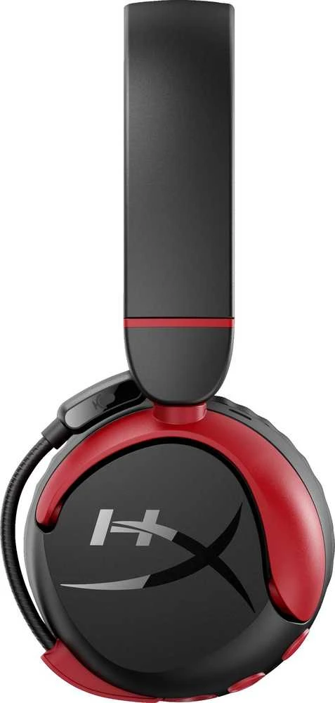 Belaidės žaidimų ausinės HP HyperX Cloud Mini (7G8F1AA), Juodos ir raudonos spalvos